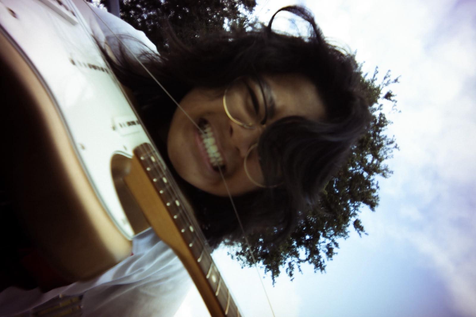 Soviet Redbull guitarist close-up